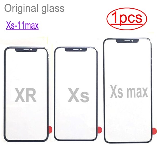 1pcs Top LCD Screen Front Glass Lens Repair Parts for iPhone 11 pro X XR XS MAX Front Outer Glass Lens Replacement