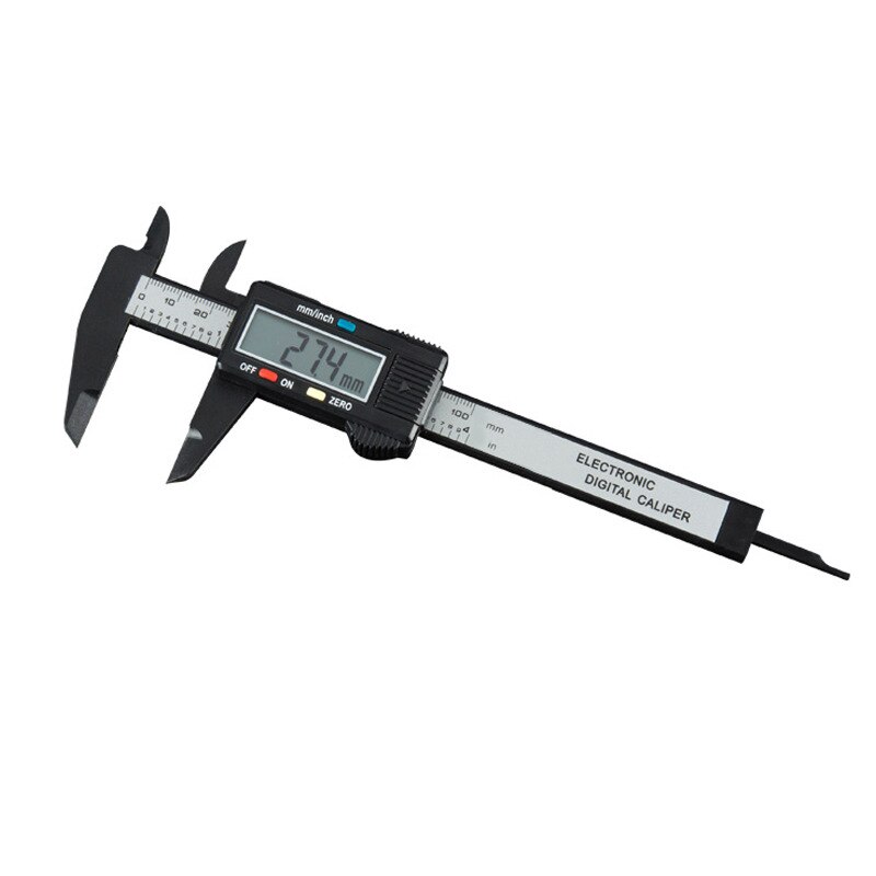Digital Vernier Caliper 0-150mm 6-inch LCD Electronic Carbon Fiber Altimeter Micrometer Measuring Tool: 0-100mm