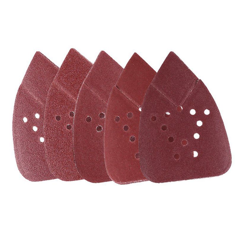 Sanding Sheets 60 80 120 150 220 Grit Sandpaper Assortment by - Hook and Loop Mouse Detail Palm Sander Paper, 12 Holes, Pack of