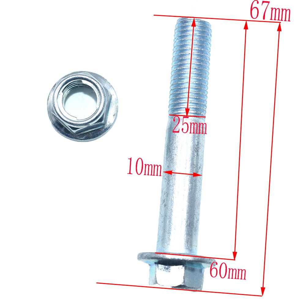 8/10Mm Wiel Spanner Gids Drive Keten Roller Katrol Schroef Voor Atv Crf Cr Xr Enduro Motorfiets Mini bike Motocross Dirt Bike: 10MM 67mm