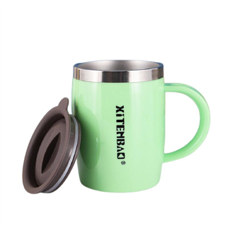 Kids Water Mug 304 Stainless Steel Tea Coffee Mug For Children Water Cup With Handle Kitchen Drinkware J443: 4