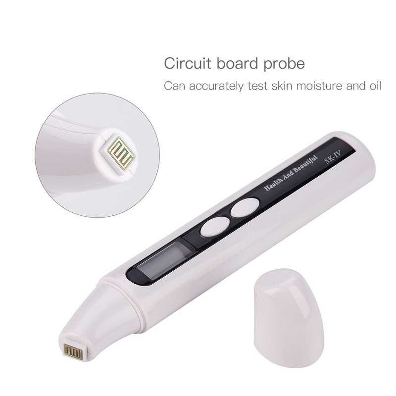 CkeyiN Portable Digital LCD Face Skin Moisture Tester Meter Water Oil Analyzer Monitor Detector Skin Sensor Facial Skin Care
