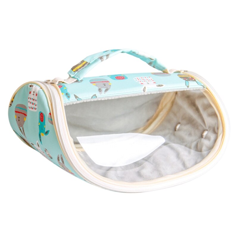 Soft-Sided Pet Travel Carrier for Comfort Portable Foldable Pet Bag Airline Approved: green rabbit