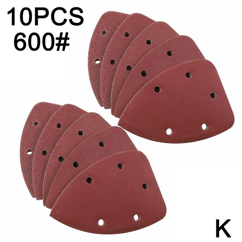 10 Stuks Voor Bosch Psm 100A Aluminium Oxide Muis Schuren Lakens Vlakschuurmachine Detail Palm Pads Schijven Schuurpapier Schuurpapier: K