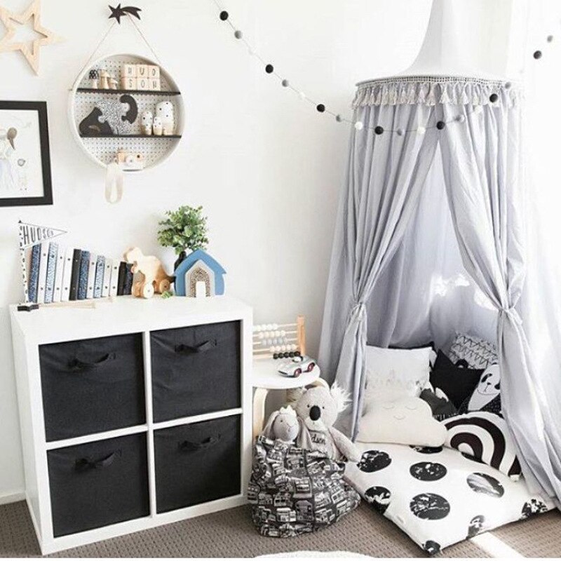 Kinderen Kwastje Tent Opgehangen Koepel Mug N Baby Spelen Tent Voor Kinderen Katoen Tipi Indoor Teepees Voor Kinderen Speelhuisje voor Kids