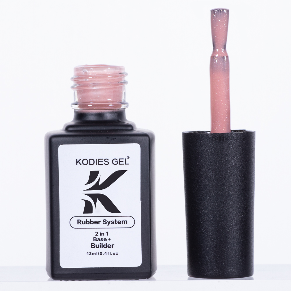 KODIES GEL Rubber Base Gel Builder Poly Nail Gel Polish for Extension 12ML Semi Permanent UV Manicure Color Base for Nails Art