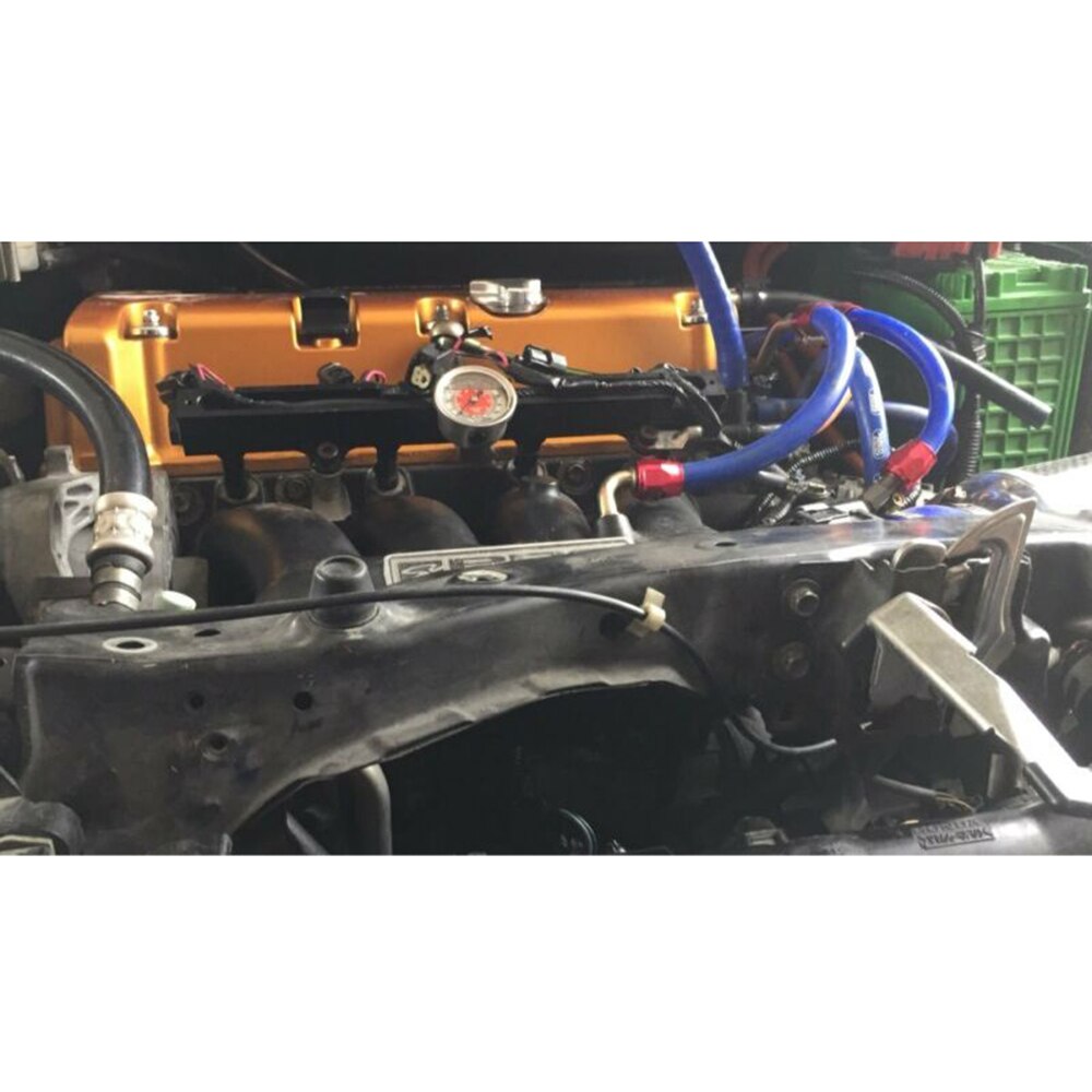 Accessories Filled Gauge Adapter Car Fuel Pressure Liquid Filled For Honda Civic Acura Integra Replacement