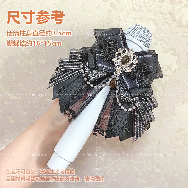 Grampo de cabelo strass estilo japonês para mulheres e meninas, bastão lanterna, laço rosa, artesanal, luz lolita, cocar, acessórios
