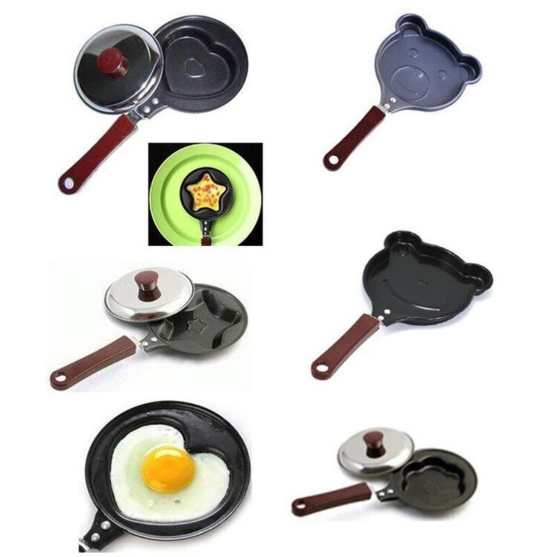 Cartoon breakfast pot multi-function roller pancake pan small frying pan egg dumpling non-stick frying pan egg frying pan mold