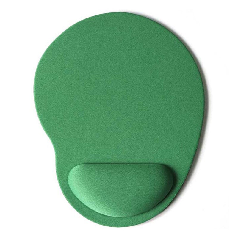 Muismat Met Polssteun Voor Computer Laptop Notebook Toetsenbord Muis Mat Met Hand Rest Muizen Pad Gaming Met Pols ondersteunt: green