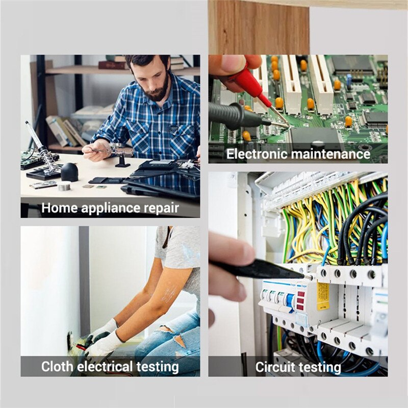 XL830L Multimeter LCD Digital Multimetro /DC Ammeter Voltmeter Tester Meter Protect With Probe