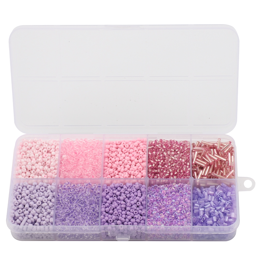 130g/set Glass Round Seed Beads Tube Loose Beads DIY Bracelet Necklace Czech Crystal For Jewelry Making Handmade Accessories: SKY BLUE