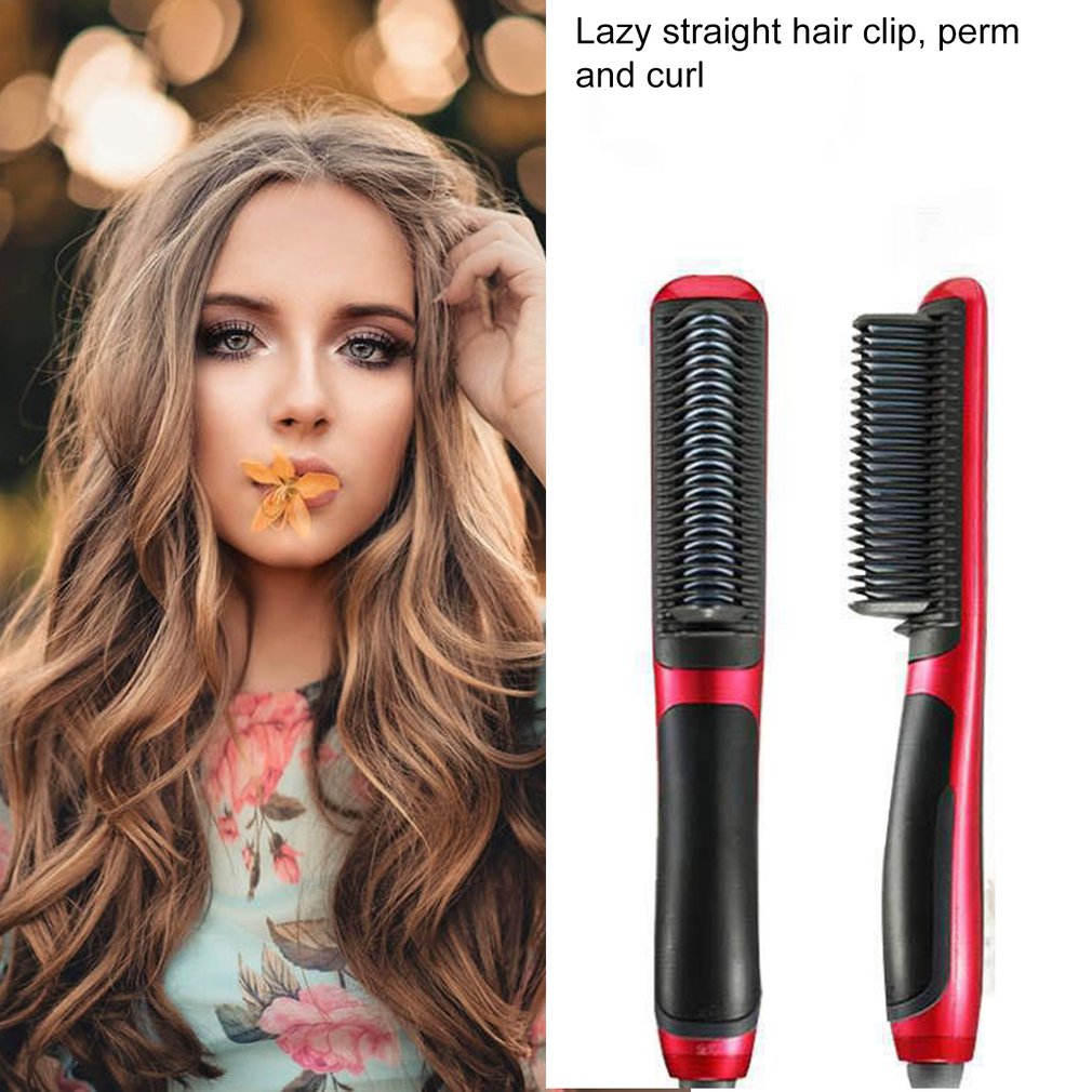 Multifunctional Hair Straightener Dual-purpose Straight Hair Comb Curlers Straight Clips Straight Electric Straightener 210-240V
