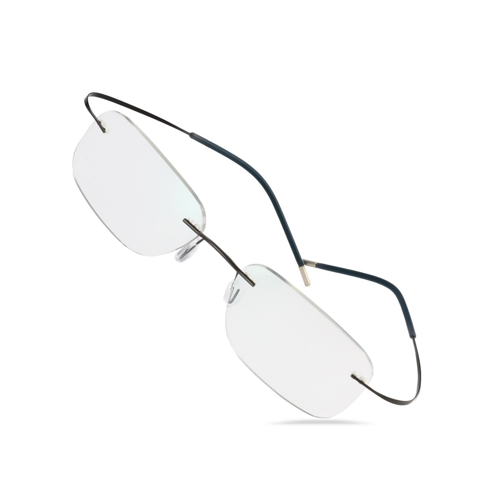 B Titanium Randloze Leesbril Meekleurende Grijs Zonnebril Mannen Vrouwen Outdoor Verziendheid Brillen 1.0 1.25 1.5 1.75 Lenzen
