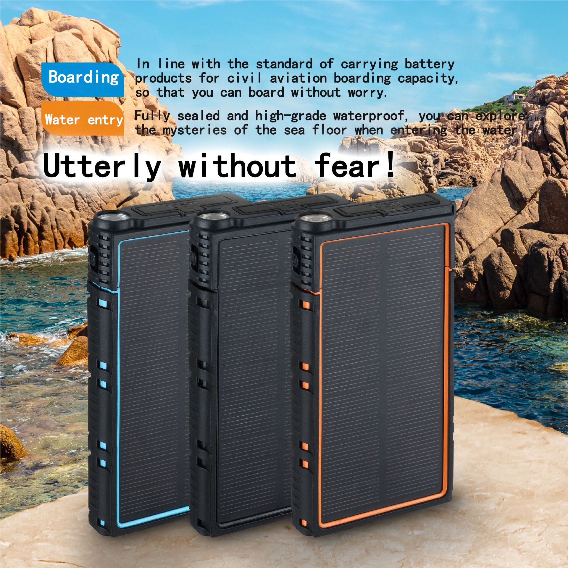 45000Mah Solar Power Bank Draagbare Snelle Oplader Grote Capaciteit Outdoor Reizen Emergency Poverbank Voor Samsung Xiaomi Iphone