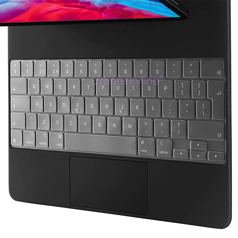 Pokrowiec na klawiaturę do iPada Pro 13 M4 12.9 Magic Keyboard Air 11 M3 10 10.5 10.9 M2 M1 Smart Case Folio Silicone Protector Skin TPU
