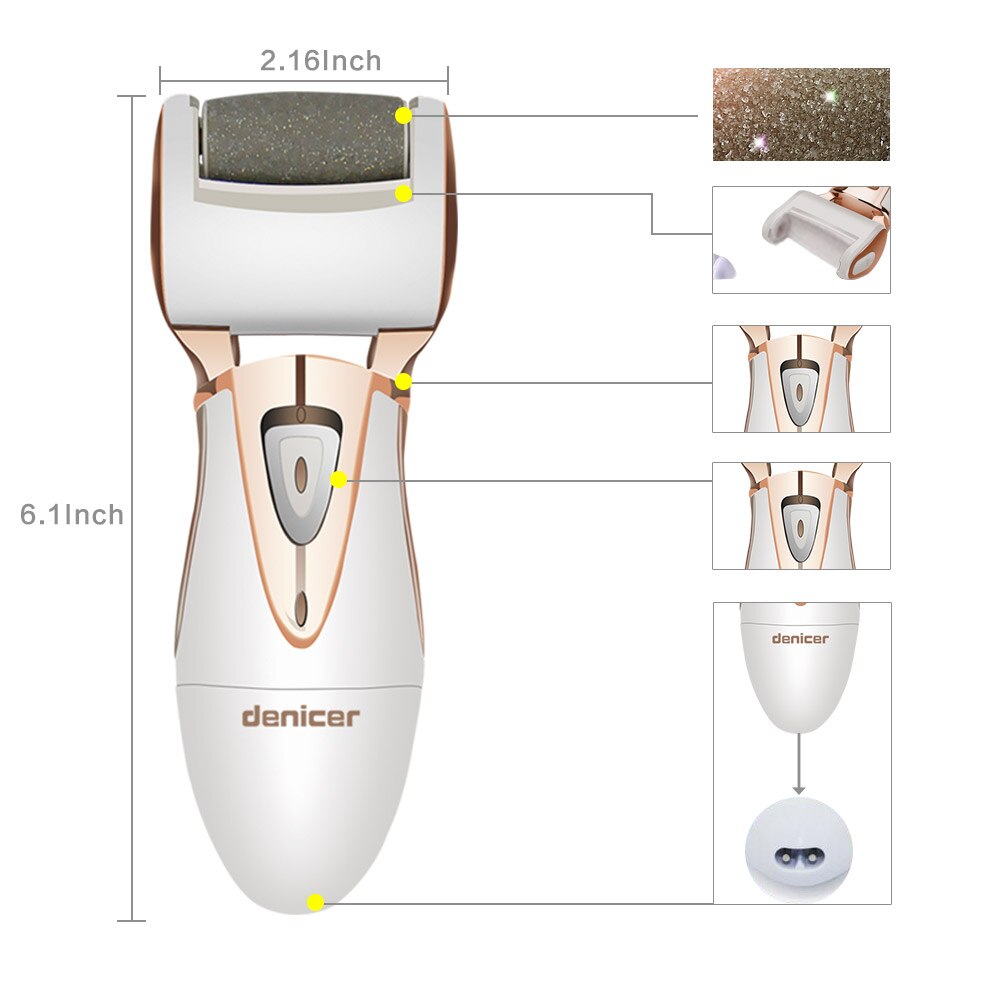 Rechargeable Pedicure Machine Health Foot Care Pedicura Tools Electric denicer Pedicure Foot File for Heel Callus Remover