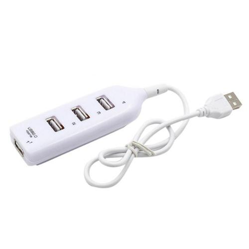 Mini koncentrator USB Multi 4 Port wysokiej prędkości USB2.0 rozdzielacz przenośny Adapter OTG do Macbook komputer Laptop akcesoria do tabletów: WHITE