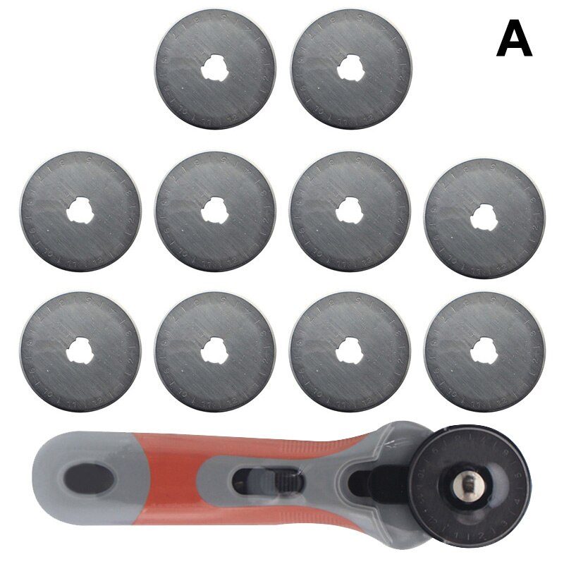 45mm Rotary Fabric Cutter with Different Shapes Extra Blades for Quilting Sewing YU-Home: A