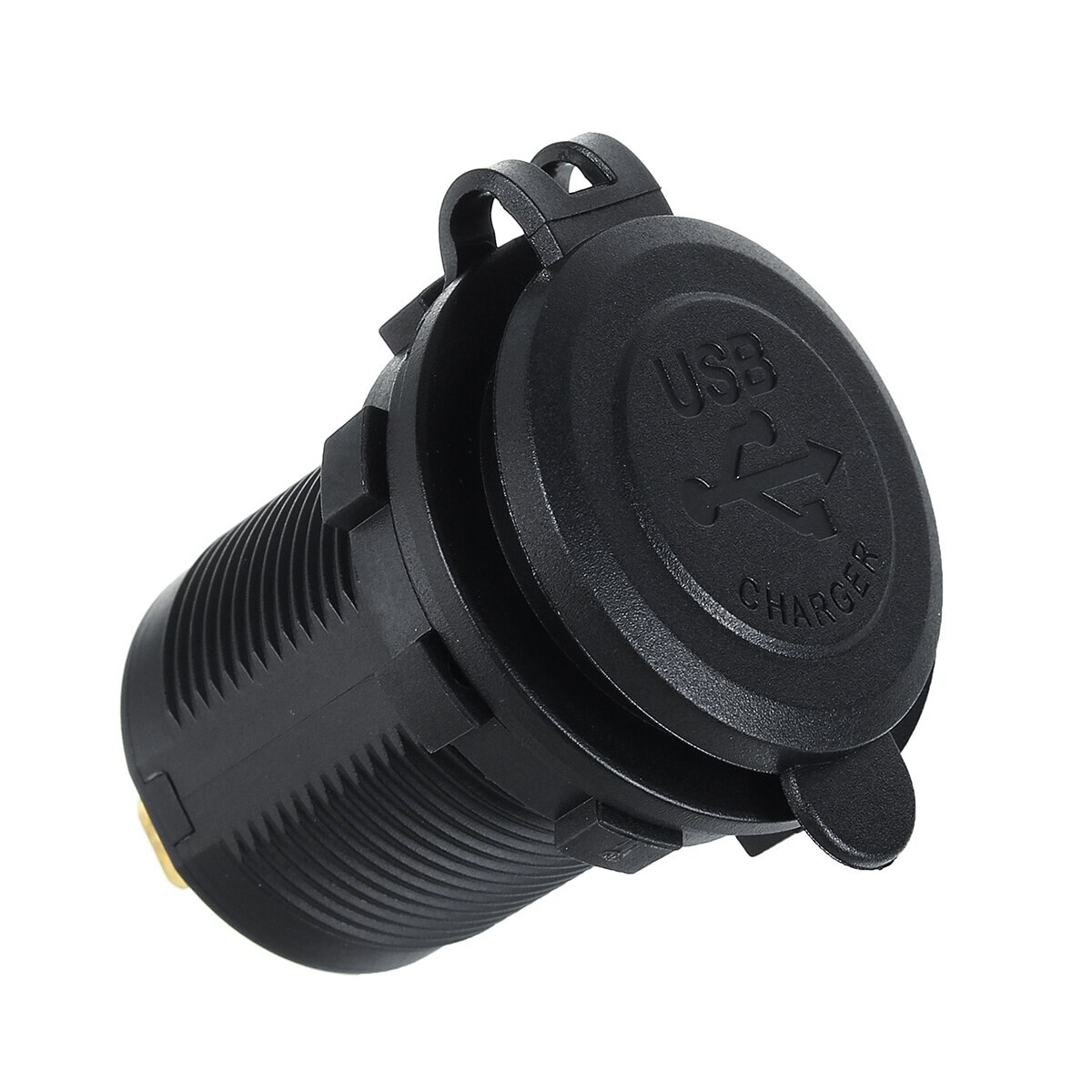 Dual Usb-poort Auto-oplader Socket Qc 3.0 Snel Opladen Outlet Auto Vrachtwagen Boot Rv