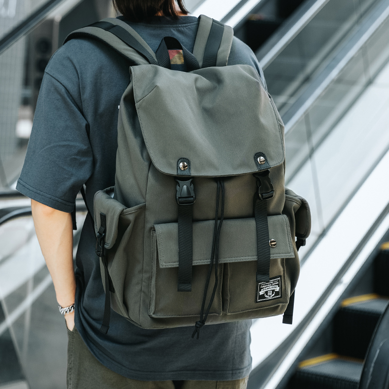 Drawstring Backpack for Men Oxford Waterproof 17.3 inch Laptop Mochila Large Capacity Travel Durable College Backpack