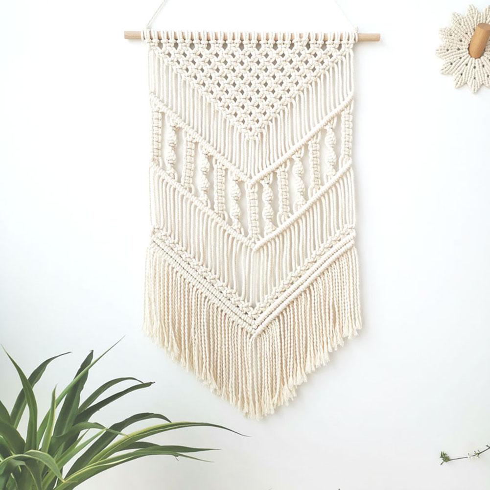Home Decoration Bohemian Macrame Woven Wall Hanging Boho Room Geometric Tapestry Nordic Art Beautiful Apartment Room Decor