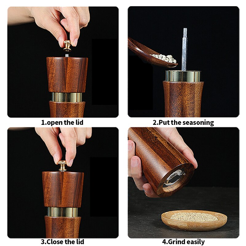 2pcs Salt and Pepper Grinder Set,Hand Grinder , Molino Electrico De Grano De Maiz, Multifunction Smash Machine