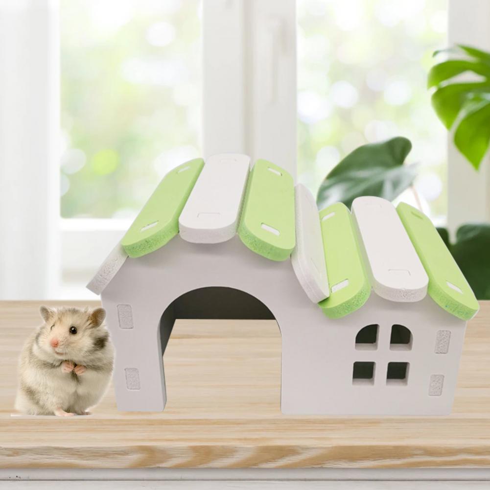 Bur-fri hamster chinchilla hus villa gør-det-selv installation chinchilla hytte lege legetøj pindsvin hamster villa bolig hytte