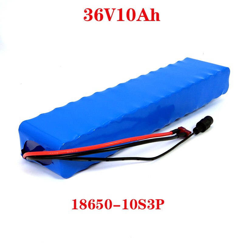 36V 10Ah 600watt 10S3P lithium ion battery pack 20A BMS For xiaomi mijia m365 pro ebike bicycle scoot T plug