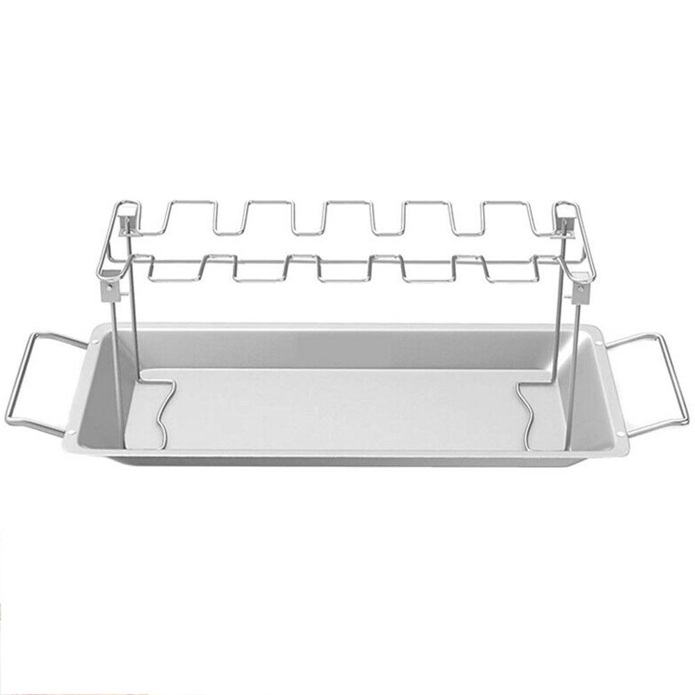 Stainless Steel Folding Chicken Wing Rack for BBQ ... – Grandado