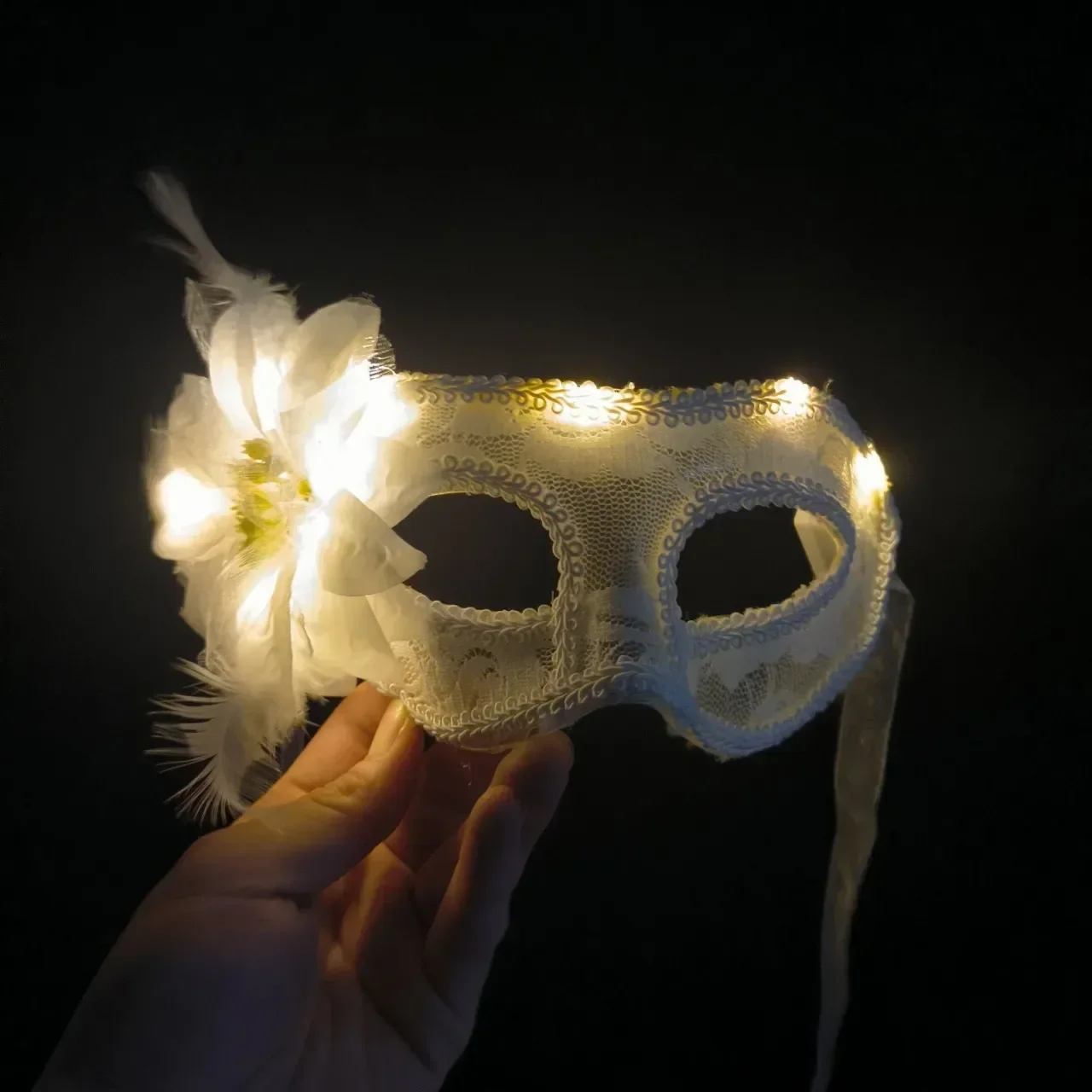 Victoriaans Venetiaans Kanten Bloemmasker Voor Halloween En Kostuums Feesten