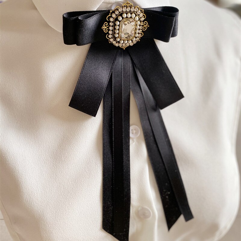 Nowy modny Wykonany ręcznie muszka damska Szkoła Wyższa wiatr brytyjski londyn koreańska koronka wstążka serpentyna koronkowa koszula Bowtie męska biżuteria