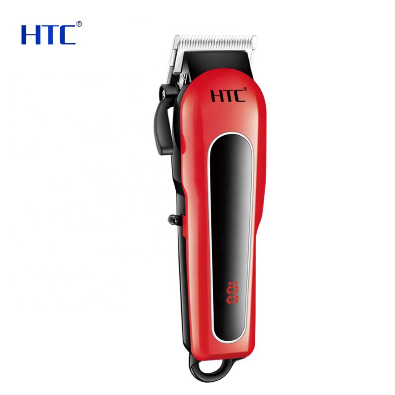 AIKIN HTC-cortadora de pelo recargable para hombres, batería de litio de 2200mAh, herramientas de aseo , supereléctrica