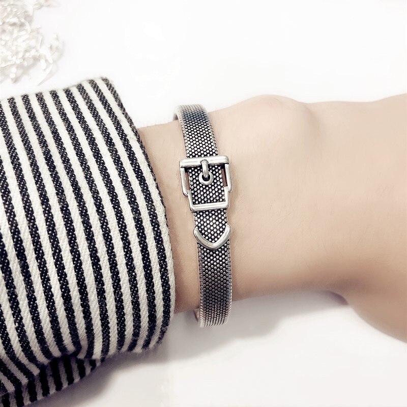 Foxanry-Bracelet Vintage en argent Sterling 925, manchette, Simple, à la , pour femmes, Couples, bijoux, , accessoires de fête