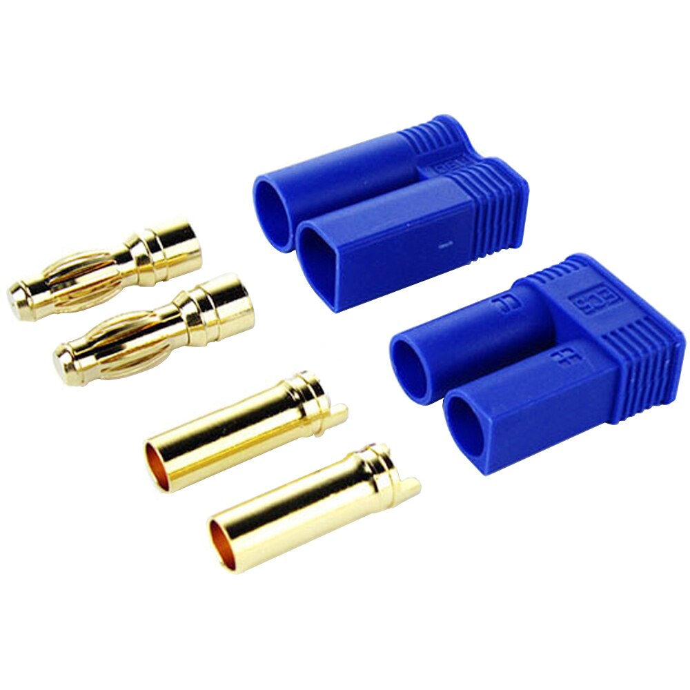 5set/lot EC3 3mm/EC5 5mm Male-Female Type Battery Connector Golden Battery Connector Bullet Plug
