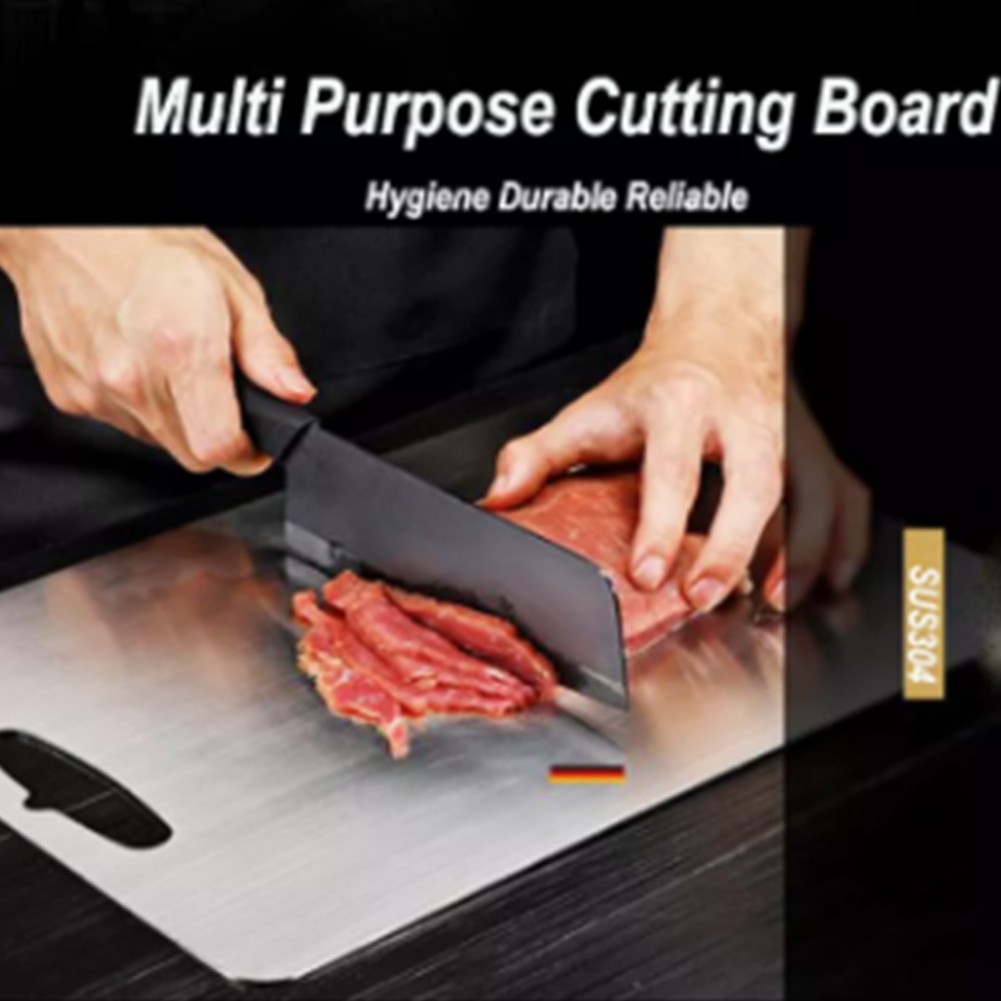 Multi-Function Stainless Steel Cutting Board Home Kitchen Rectangular Board Chopping Board Kneading Dough Cutting Board