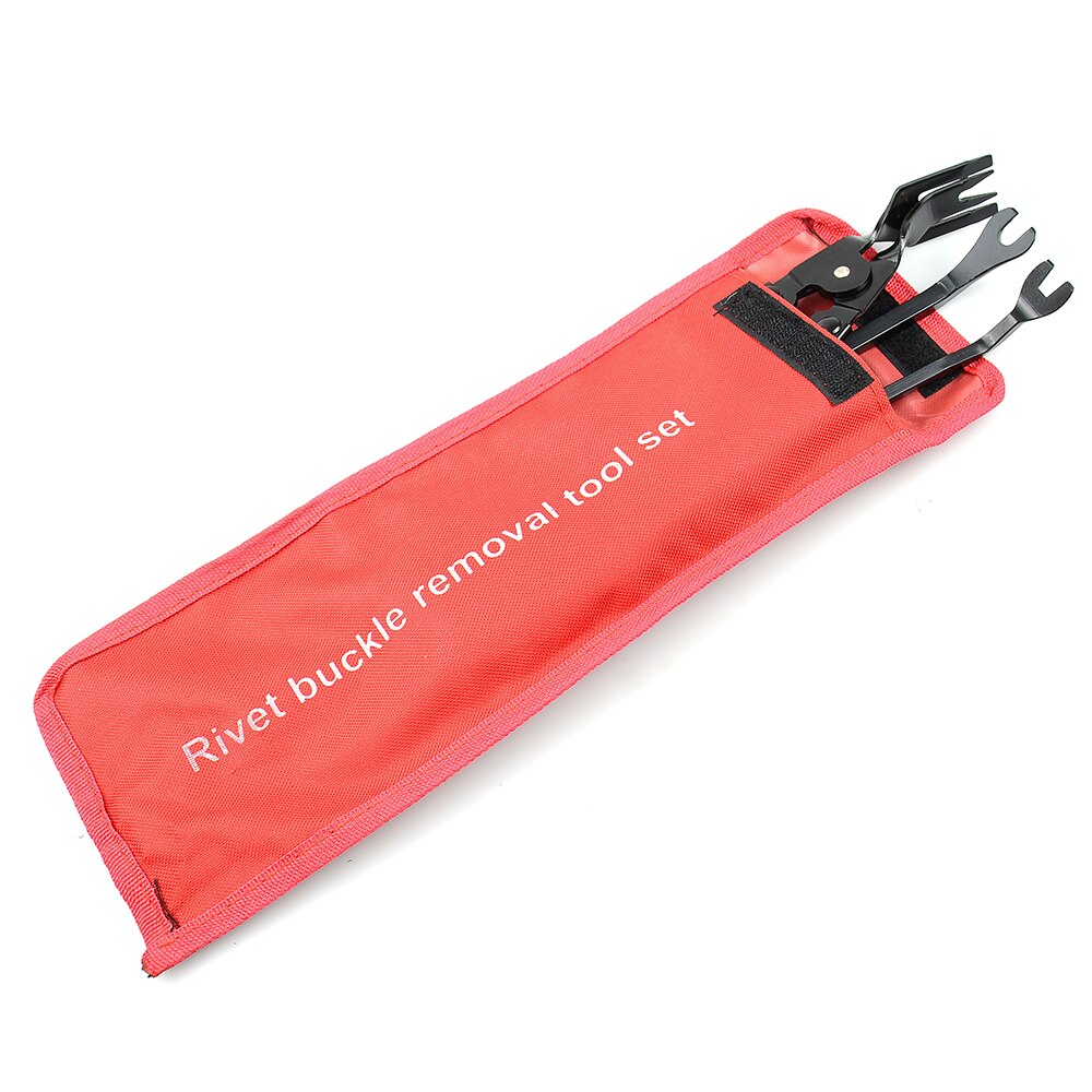 Red Car repair Auto Car Door Panel Remover Clip Trim Auto Fastener Pliers Puller Tool Retaining Clip Remover Pry Bar Tool