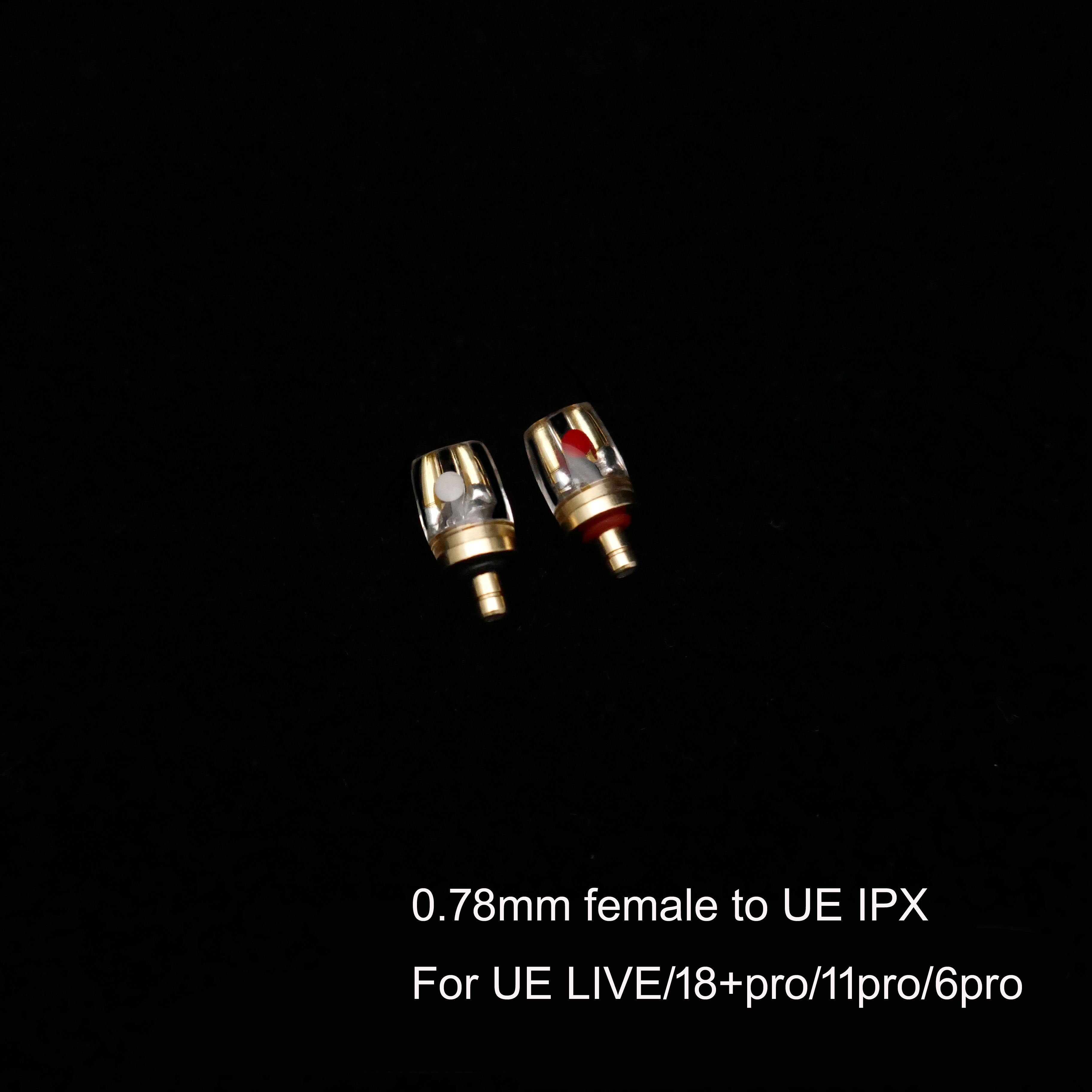 MMCX/0.78MM męski na acoustane UE IPX pentacon ucho MMCX kobiece słuchawki konwersja Pin końcówka do konwersji Adapter: W kolorze khaki