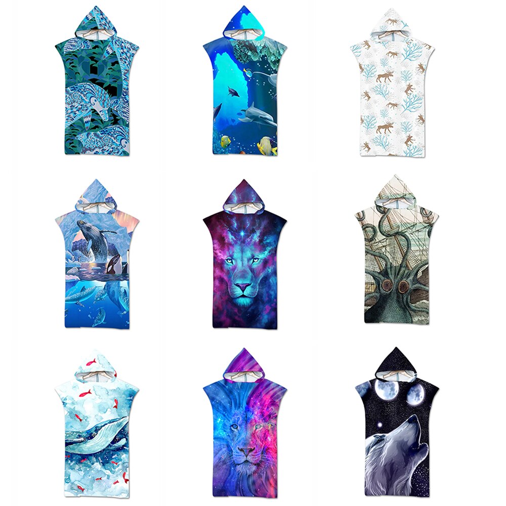 Mikrofaser Stoff Erwachsene Schnell Trocknend Schlecht Handtuch Ersatz Bademantel Mantel Mit Kapuze Schwimmen Schwimmbad Fitnessraum Strand Surfen Handtuch