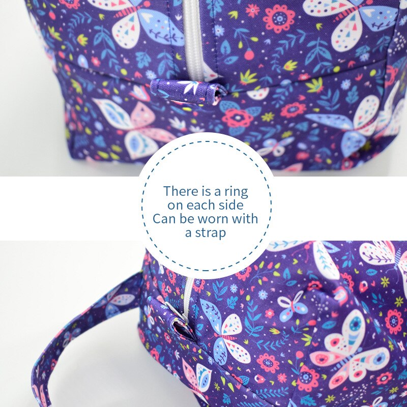 Wasserdicht Wiederverwendbare 3D nass Tasche Gedruckt Tasche Windel Tasche Große Kapazität Windel Tasche Kinderwagen Taschen PUL Windel Lagerung Tasche