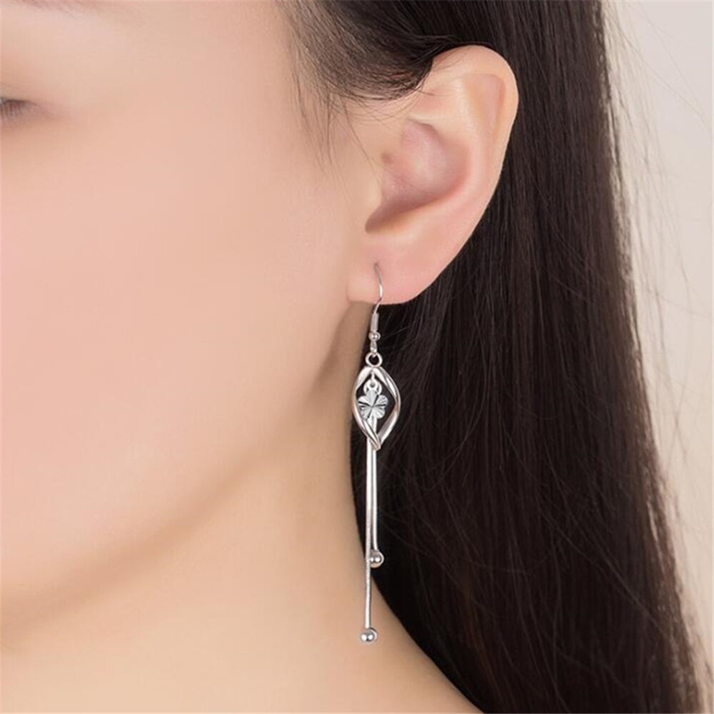925 sterling sølv kvinde blomme luksus mærke krog øre originale kvindelige personlighed overdrevne kvast øreringe smykker