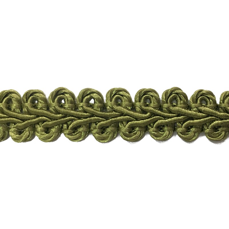12M Braid Trim Lace Trim Gimp Basic Sewing Ribbon Polyester DIY Crafts Sewing Costume Home Decorative macrame Braided Cords: Green
