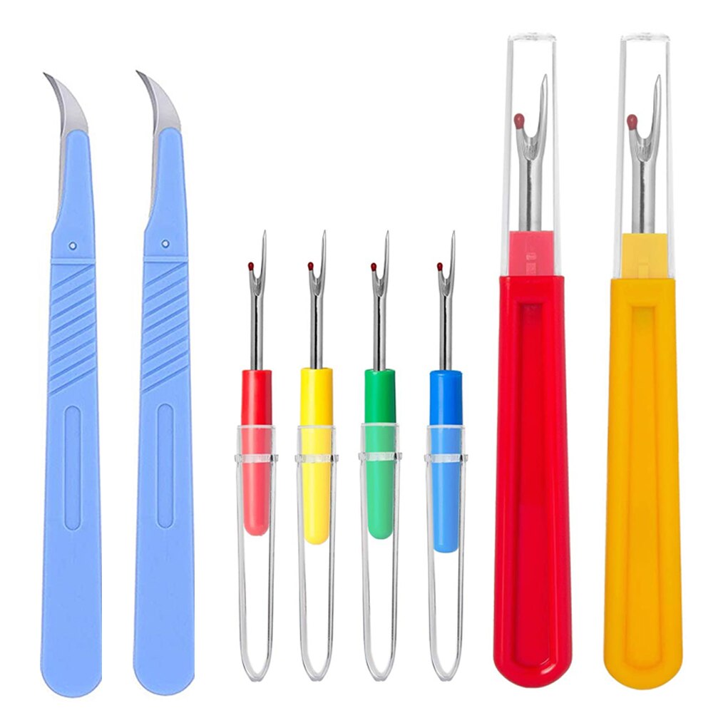 3/6/9Pcs Sewing Seam Ripper Thread Seam Remover Stitch Unpicker Thread Cutter Tool for Sewing Needlework Trimming Scissors Tool