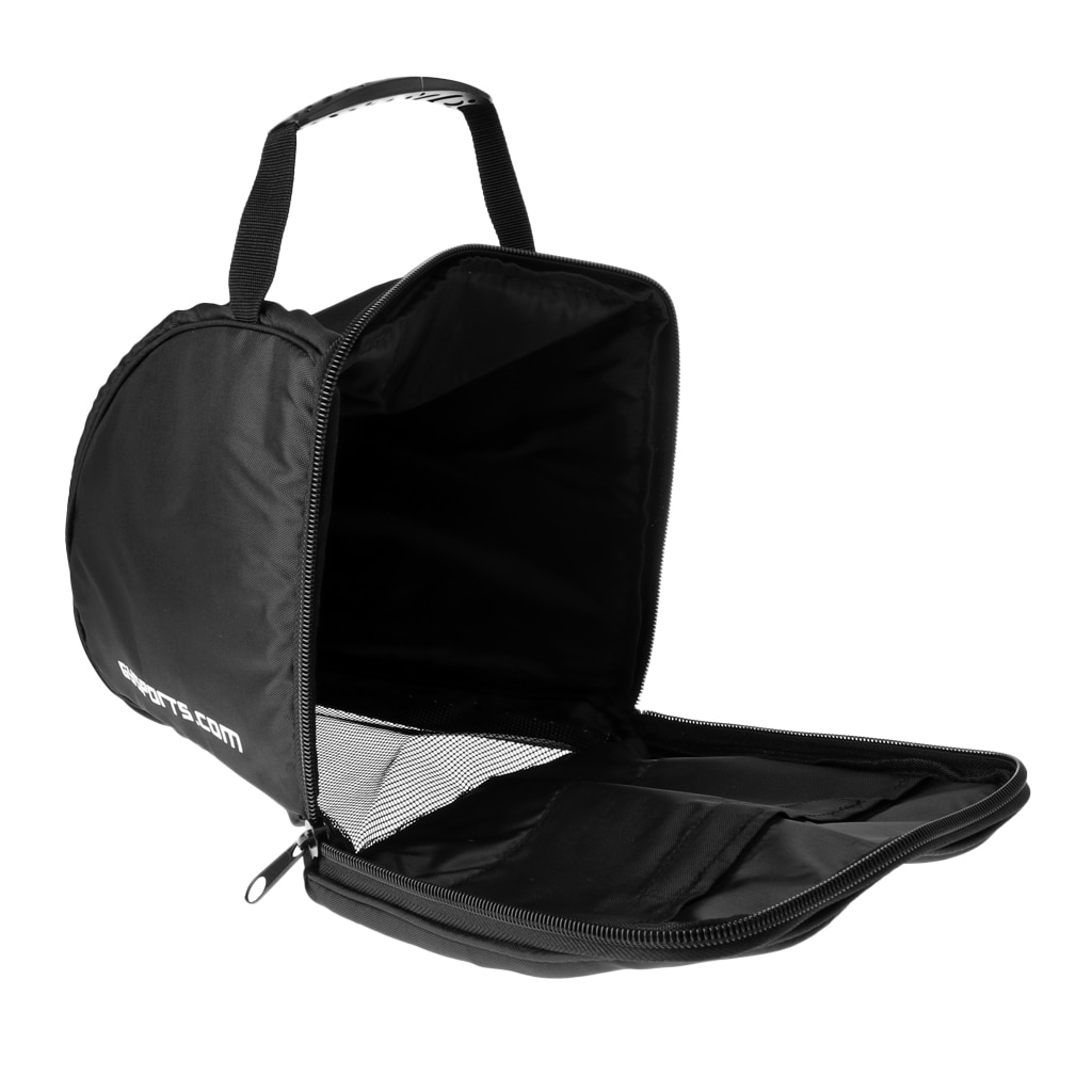 Portable Ice Hockey Helmet Bag Padded Protection Goalie Mask Equipment Storage Bag Black