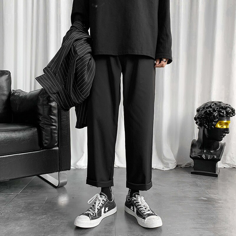 LAPPSTER para hombre Pantalones Streetwear Joggers para hombre Hip Hop Negro Pantalones deportivos masculinos Fashions coreanas Harajuku Pockets pantalón 5XL: 4XL