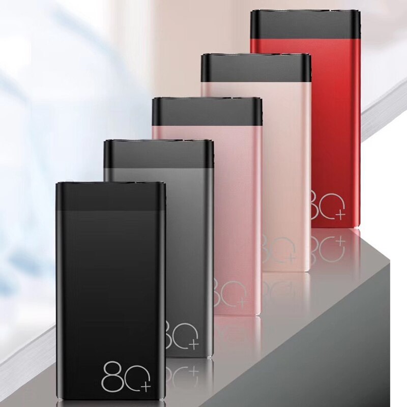 80000mAh Power Bank Portable with LED Light HD Digital Display TCharger Travel Fast Charging PowerBank for Xiaomi Samsung IPhone