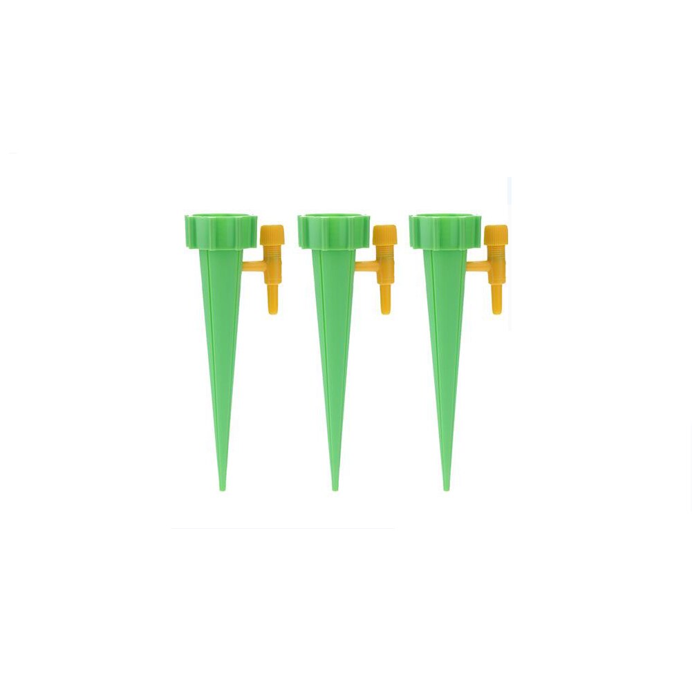 Automatic Drip Irrigation System Self Watering Spike for Flower Plants Greenhouse Garden Adjustable Auto Water Dripper Device: Green3PCS