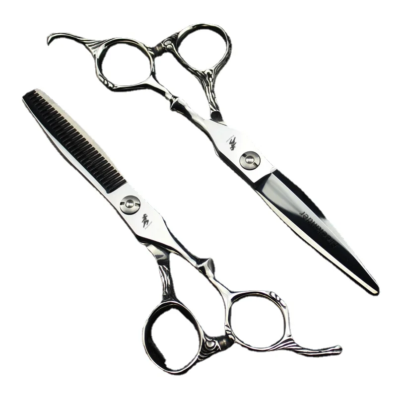 Freelander Barber Hair Scissors 6 inch Hairdressing Scissors With Japan Sink Screw Hair Cutting Thinning Scissors