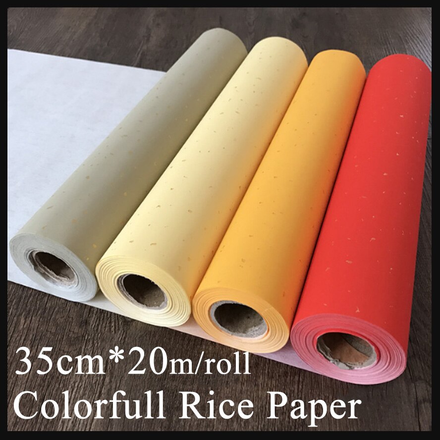 35cm*20m farverige rå papir kinesisk maleri ris papir rulle xuan papir maleri levering