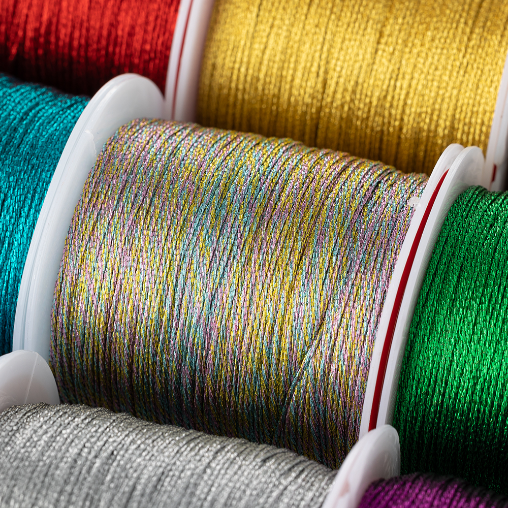 Cuerda de nailon para hacer pulseras y collares, cordón de hilo para abalorios de plata y oro rosa, accesorios para manualidades de macramé hechos a mano, 0,2mm/100m